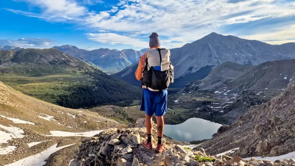 Trail camp in the Continental Divide landscape