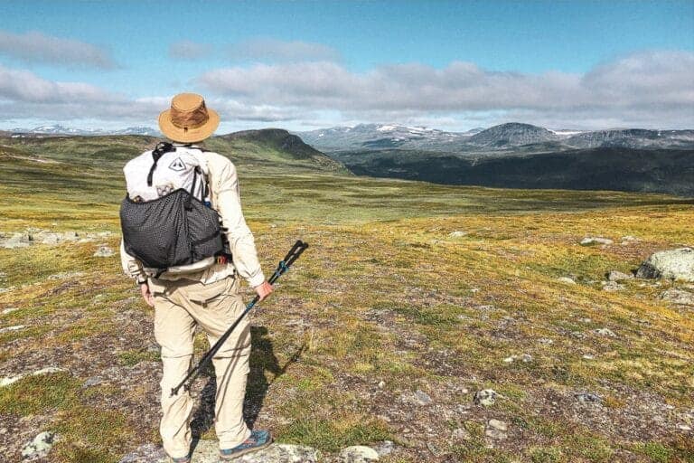 Kungsleden gear laid out for the trail