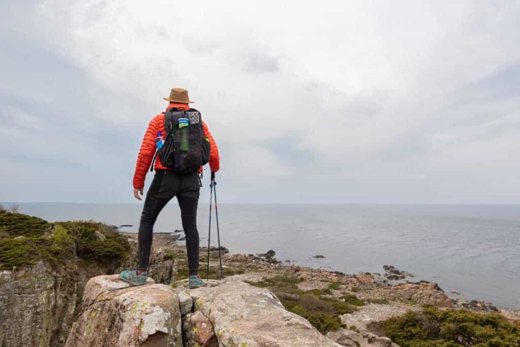 Skåneleden gear laid out for the trail